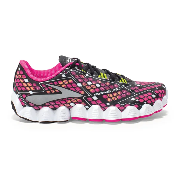 Brooks Neuro Running Shoe - Women's Pink Glo/Black/Nightlife, 8.5