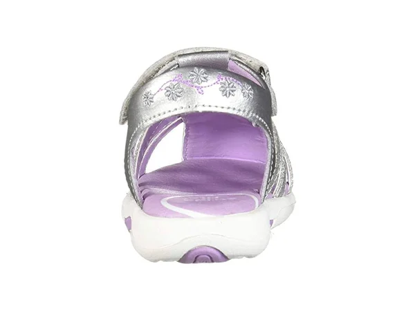 Stride Rite SRT Luna - Girls 6.5 Toddler Silver Sandal XW