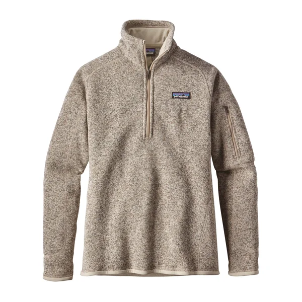 Patagonia Women's Better Sweater 1/4 Zip Fleece, Pelican, XL