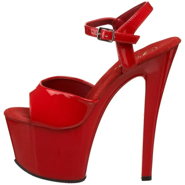 Pleaser Sky-309 - 7x22 Spike Heel Platform Sandal - Red 14