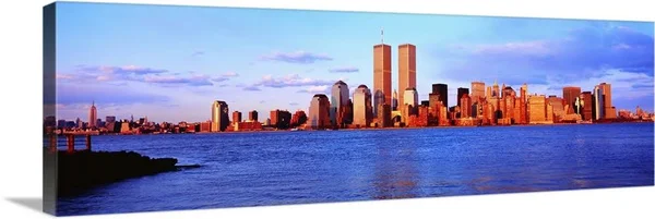 New York City, Skyline with World Trade Center, Canvas Wall Art, 60x20, Great Big Canvas