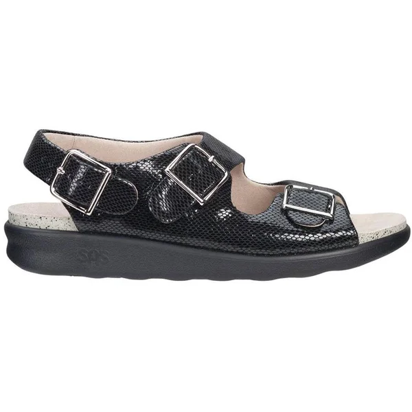 SAS Women's Relaxed Black Snake 8.5 Medium