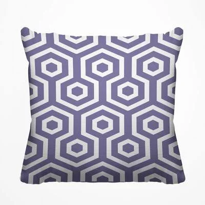 Ornella Outdoor Square Pillow Cover & Insert Corrigan Studio Color: Iris - Size: 18x22 x 18x22