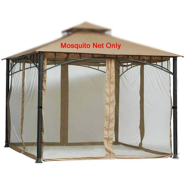 Westcharm Replacement Mosquito Netting for Gazebo Size 10 ft x 12 ft (Gazebo Mosquito Net Only)