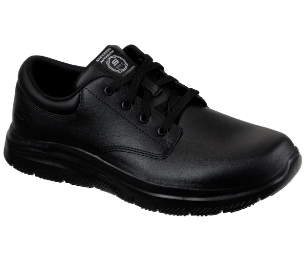 Skechers Men's Work Relaxed Fit Flex Advantage Fourche SR Oxford - Black