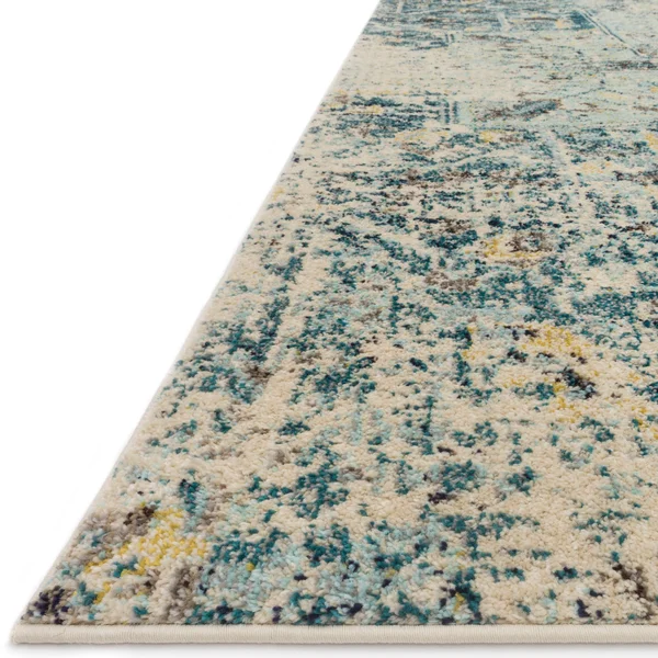 Alexander Home Vintage Boho Medallion Distressed Rug - Adult Unisex, Size: 6&7 x 6&7, Blue