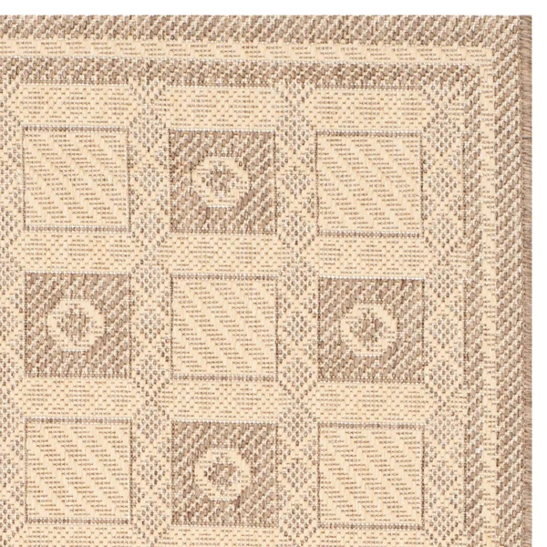 Safavieh Martha Stewart MSR4254 4&0x22 x 5&7x22 Creme - Brown Area Rug