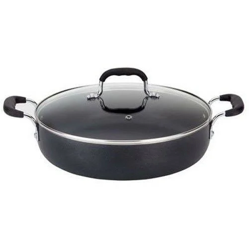 T-Fal A84284 Nonstick Deep Covered Everyday Pan with Silicone Loop Handles Cookware 12-Inch Black