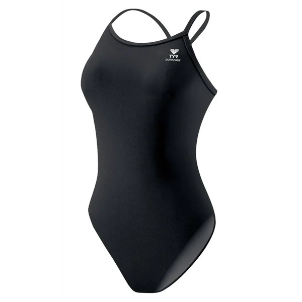 TYR Durafast Solid Diamondfit Swimsuit - Color - Black - Size - 28