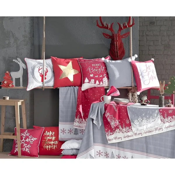 Merry Christmas Printed Decorative Tablecloth - Mikeu0026Co 55x55