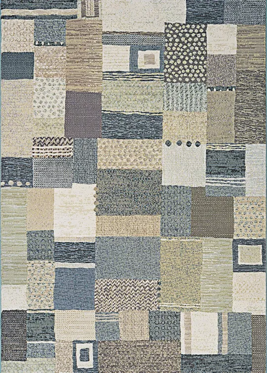 Couristan Easton Maribel Antique Cream/Grey Area Rug - 9&2x22 x 12&5x22
