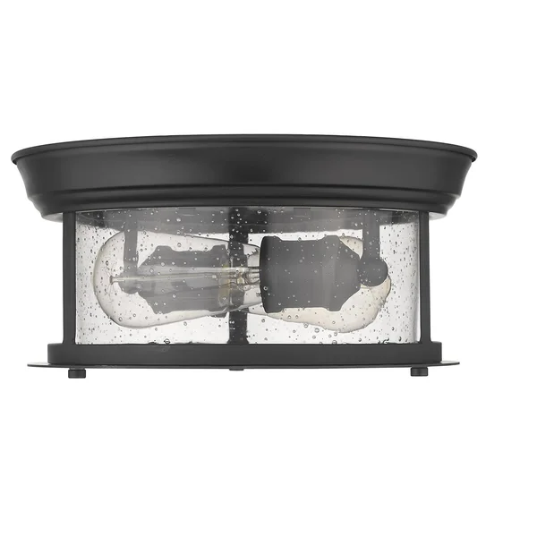 Z-Lite 727F10-HBR Heritage Brass 2 Light Flush Mount