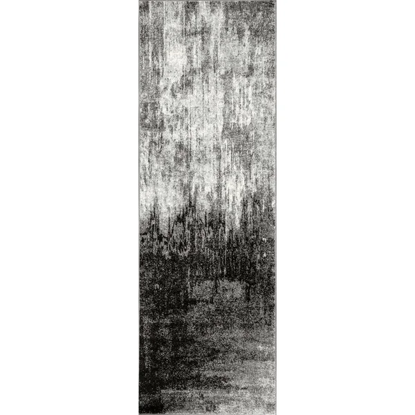 nuLOOM Alayna Black 9 ft. x 12 ft. Abstract Area Rug