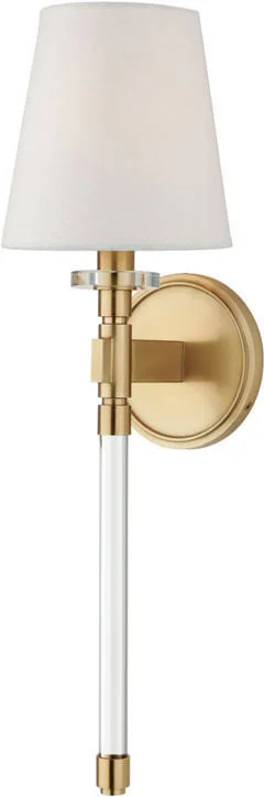 Hudson Valley 5410-AGB Blixen 1 Light Wall Sconce - Aged Brass