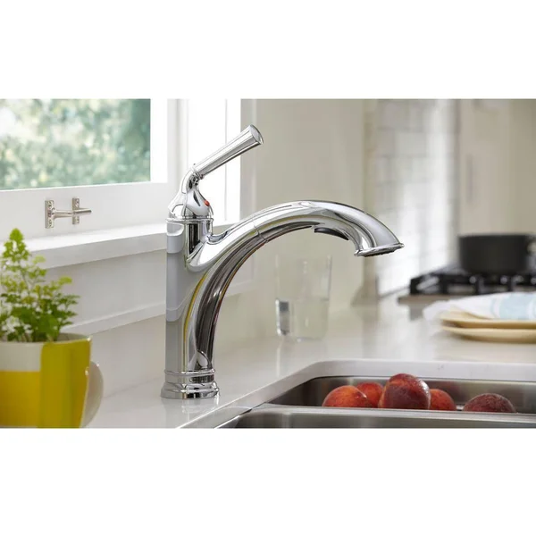 American Standard Portsmouth 4285.100 Single Lever Pull Out Kitchen Faucet, Chrome, 1.5
