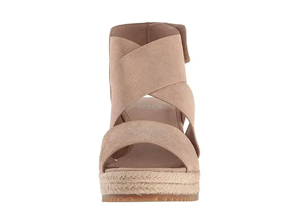 Eileen Fisher Willow 3 (Light Gold Metallic Suede) Women's Wedge Shoes
