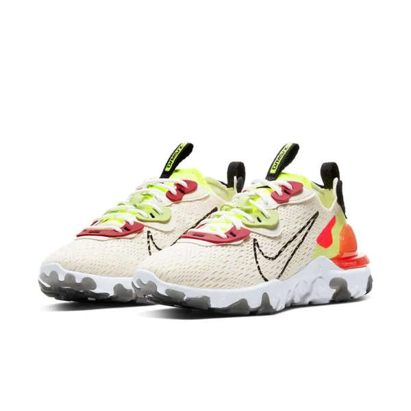 Nike - Women's React Vision (pale Ivory, Black, Volt, Laser Crimson)