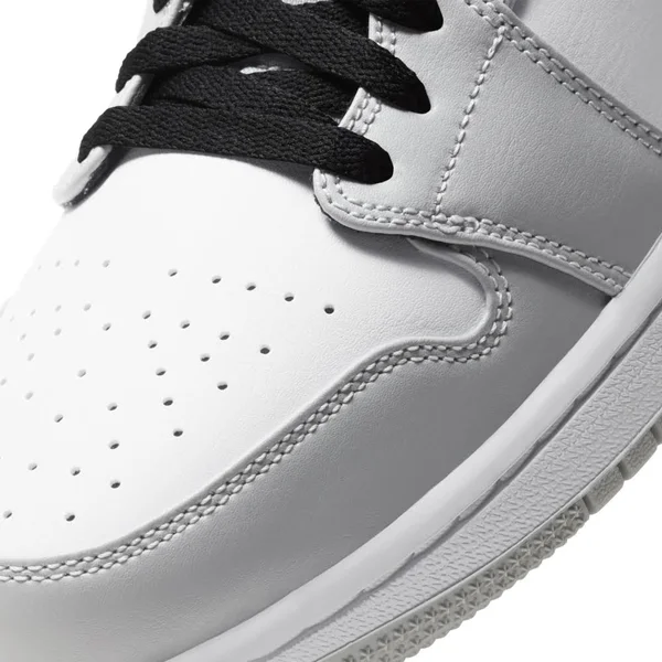 Air Jordan 1 Mid &Light Smoke Grey& Shoes - Size 9.5