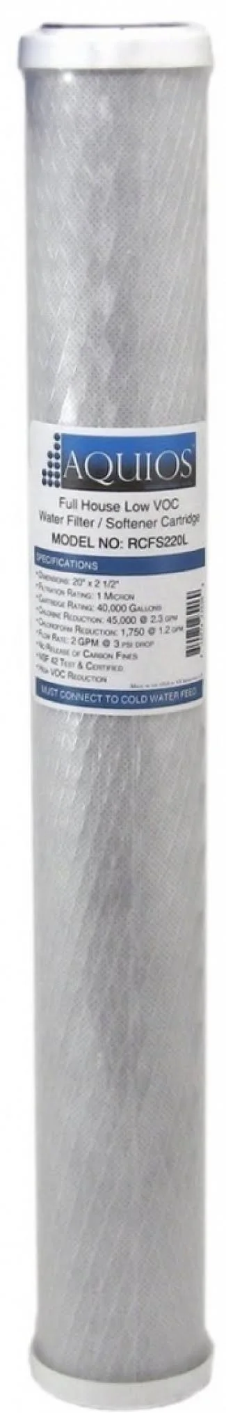 Aquios RCFS220L Replacement Cartridge, VOC Reduction