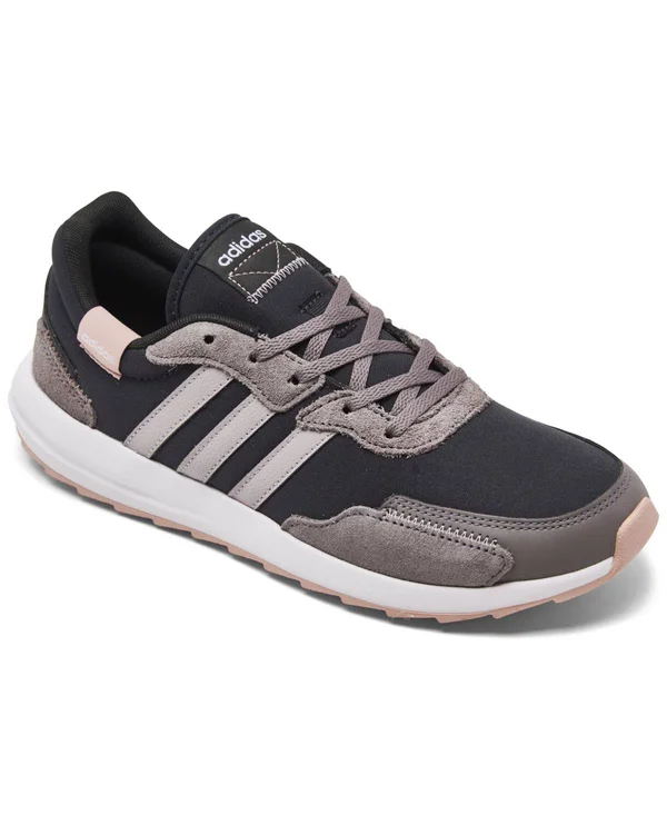 Adidas Women's Retrorun Running Shoes in Black/Carbon Size 6.5 - Knit
