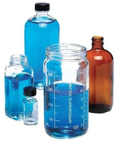 Kimble 5511670C-81 Glass Straight Jar, 16 Oz, Vinyl, PK12