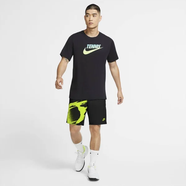 Nike Men's Court Slam Tennis Shorts, XXL, Black