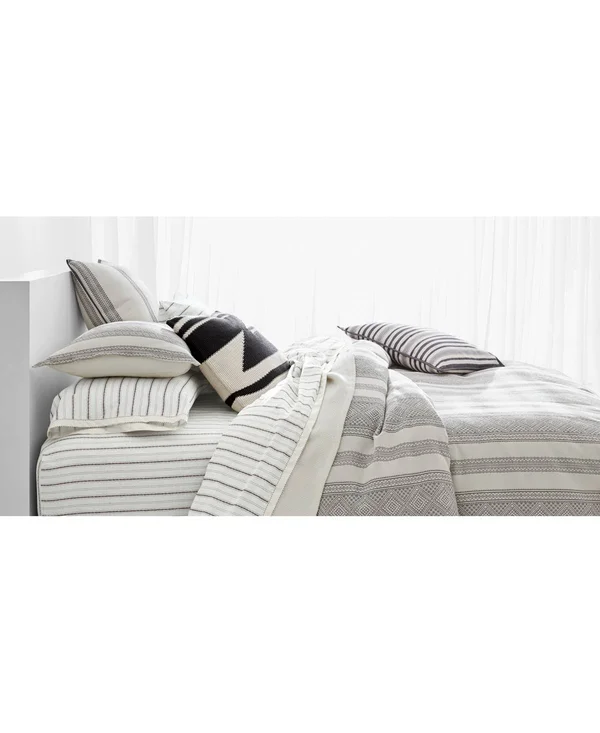 Lauren Ralph Lauren Taylor Comforter Set - Cream/Charcoal - Full/Queen