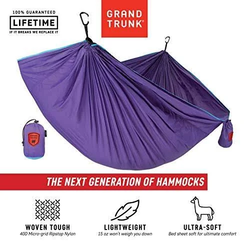Grand Trunk TRUNKTECH Single Hammock - Aqua/Violet