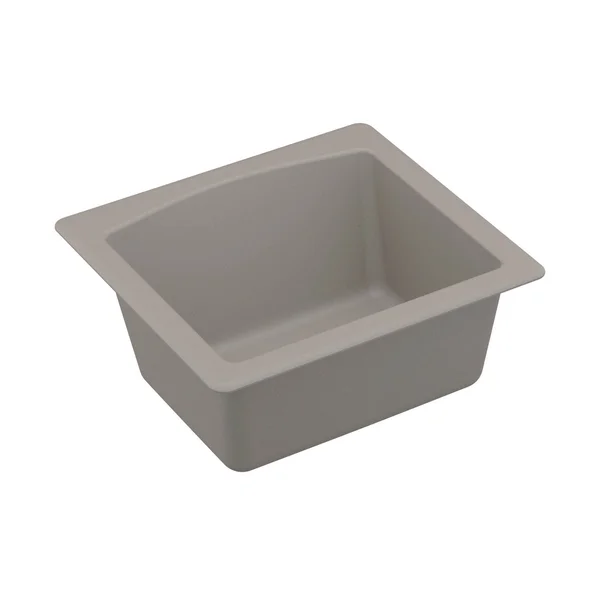 Karran Drop-In or Undermount Quartz Single Bowl Kitchen Sink - White