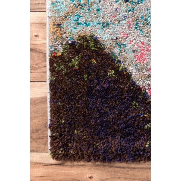 nuLOOM Bohemian Beth Shag Multi 9& x 12& Area Rug