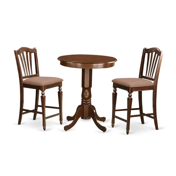 Pub Table & 2 Kitchen Dining Chairs Eden HO296999