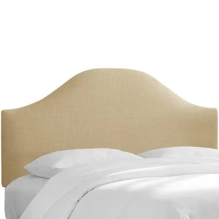 Alcott Hill Curved Upholstered Panel Headboard, Size: Twin
