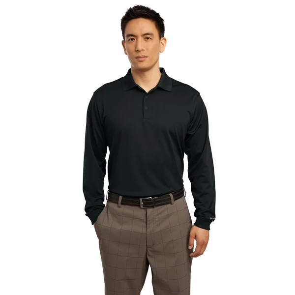 Nike Long Sleeve Dri-Fit Stretch Tech Polo. 466364 (Black) S