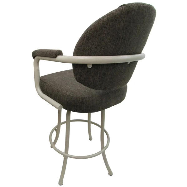 Tobias Designs 26x22 Fabric Swivel Counter Stool in Sanora Brown and Beige - m70BS26_sb_be