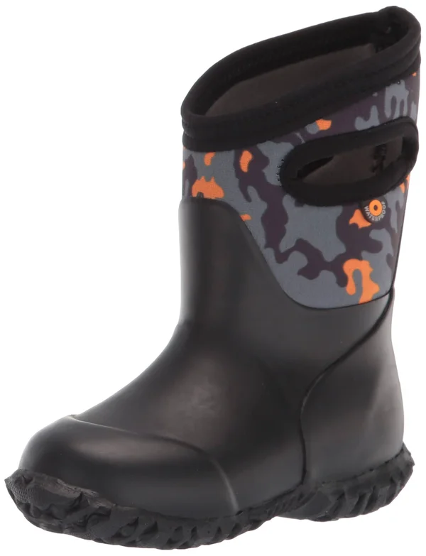 Bogs Kid's York Neo Camo Boot - 7 - Black Multi