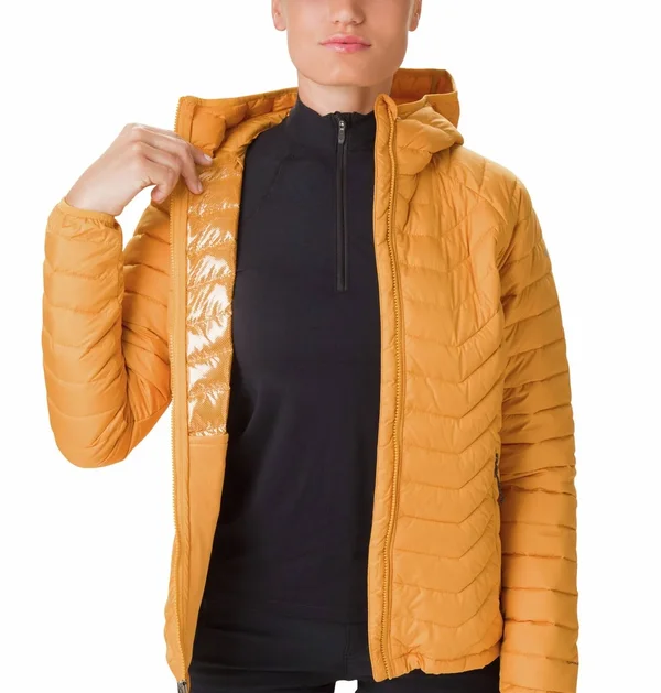 Columbia Powder Lite Hooded Jacket - Raw Honey - Winter Jackets S