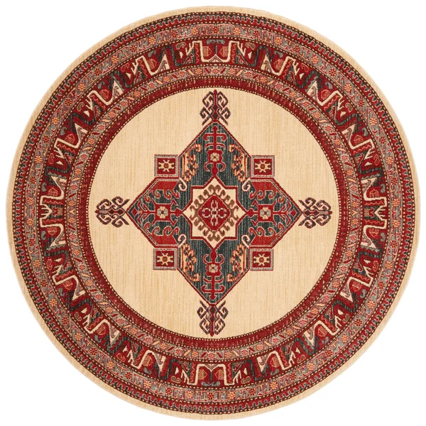 Safavieh Mahal MAH628Q 6&7x22 x 6&7x22 Square Red - Creme Area Rug