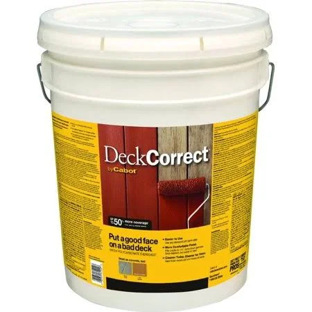 Cabot 25200 Deck Correct Coating Deck Correct Cab 5 Gallon, Size: 4 in