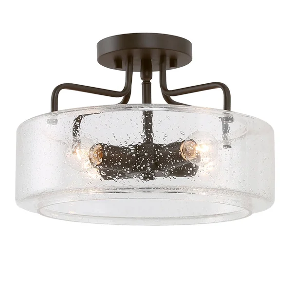 Mid-Century Modern 4-Light Semi-Flush Mount Ceiling Lights - W12x22x H8x22