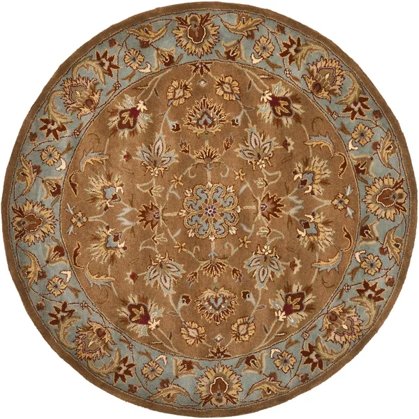 Safavieh Heritage Beige/Blue 6 ft. x 6 ft. Round Area Rug