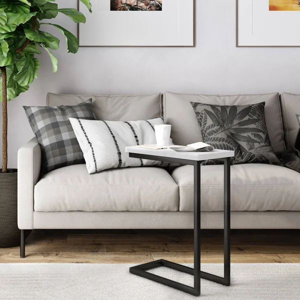 Rhonda C Side Table White - Wyndenhall