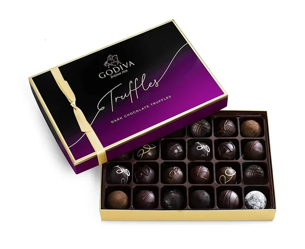 Godiva 24-Piece Dark Chocolate Truffles Gift Box