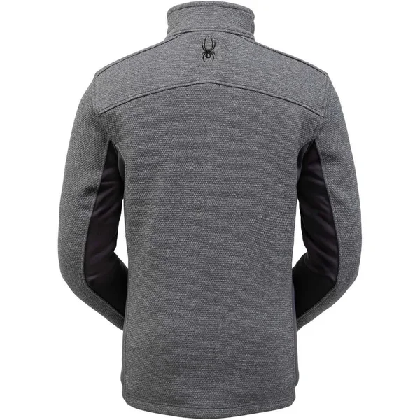Spyder Encore Half Zip Fleece Jacket Mens Ebony Black