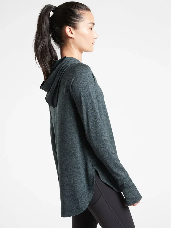 Athleta Women's Uptempo Hoodie Sweatshirt Bali Green/ Oceanic Teal Plus Size 1x