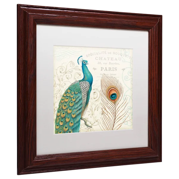 Trademark Daphne Brissonnet Majestic Beauty I Square Art, White Matte w/Wood Frame, 16x22 x 16x22