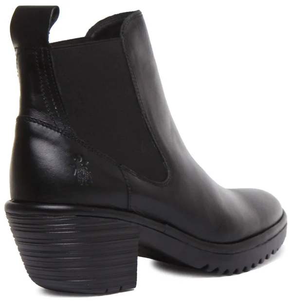 Fly London Wasp Leather Bootie, 37, Black