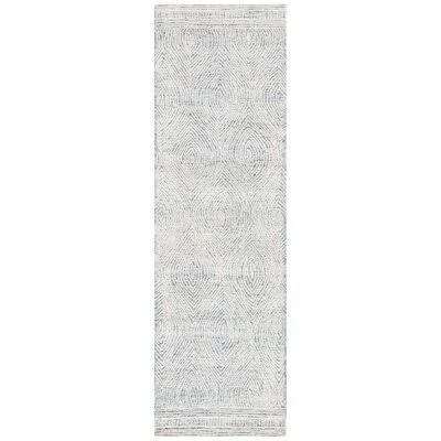 Colbert Handemade Tufted Wool Ivory/Blue Area Rug Dakota Fields Rug Size: Runner 2&3x22 x 10&