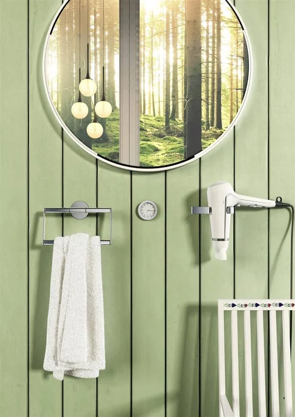 Smedbo YK323: Time Hair Dryer Holder - Polished Chrome