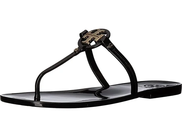 Tory Burch Mini Miller Flat Thong Sandal 10 - Black