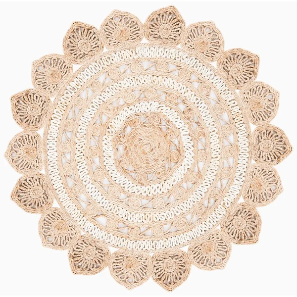 Safavieh Clearance Natural Fiber NF160B Ivory Rug - 7&0x22x7&0x22 - Round